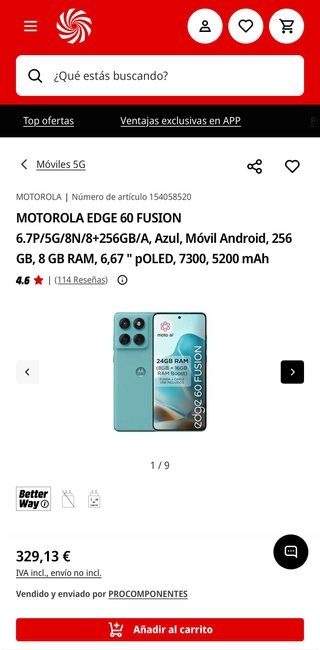 Motorola Edge 60 Fusión Nuovo