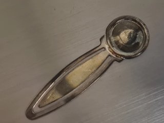 Marcapáginas vintage JORSIL de plata 925 con caja