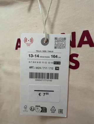 Camiseta Arizona Tigers Beige Talla niños 13-14