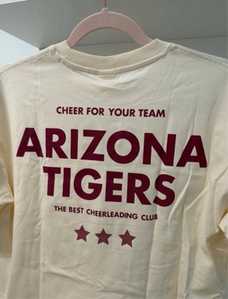 Camiseta Arizona Tigers Beige Talla niños 13-14