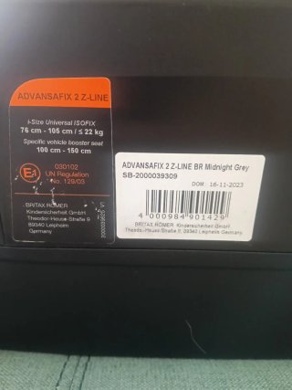 Silla Coche Britax Römer Isofix