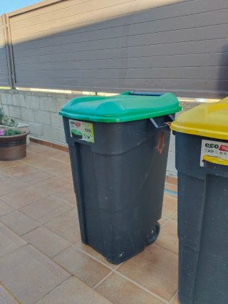 3 Cubos Reciclaje 120L