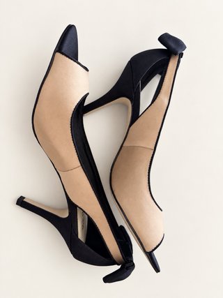 Zapatos tacón fiesta Menbur beige y negro
