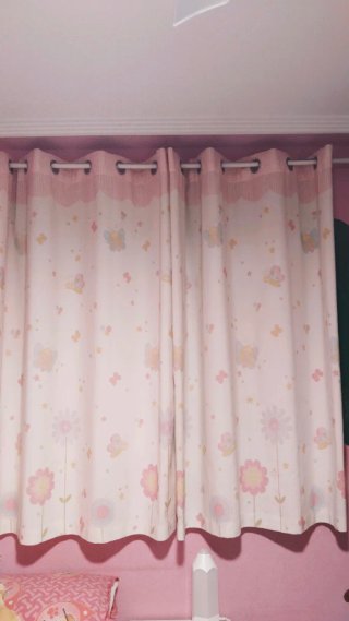 Cortinas Infantiles Mariposas Rosas y Amarillas