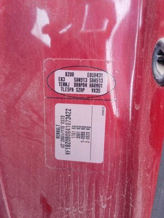 Airbag cortina delantero renault megane iii 477419