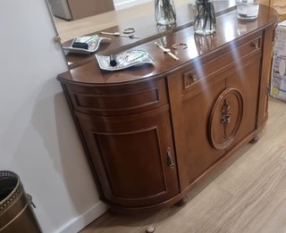 Mueble aparador vintage madera oscura