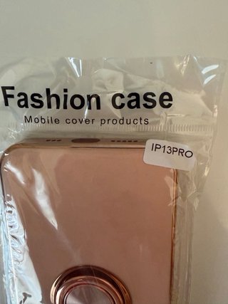 Funda iPhone 13 Pro Rose Gold con Anillo