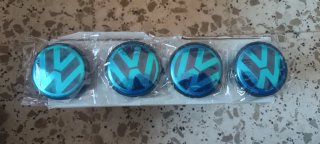 Tapones de buje Volkswagen color plata