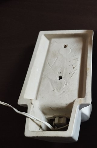 Aplique baño cerámica vintage