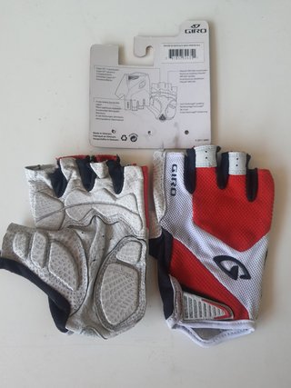 Guantes Ciclismo Giro Monaco Rojos/Blancos