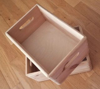 Conjunto de 2 cajas de madera