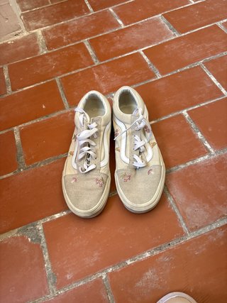 Zapatillas Vans Beige con Bordados