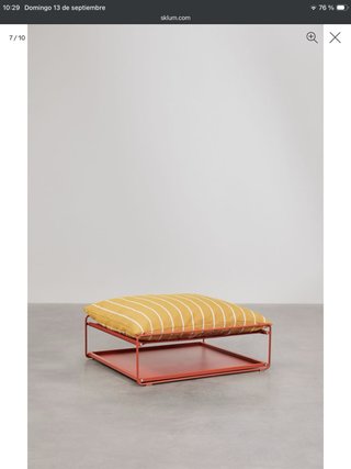 Conjunto de jardín con sillón y mesa auxiliar