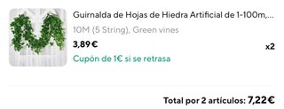 Lote flores y plantas decorativas artificiales