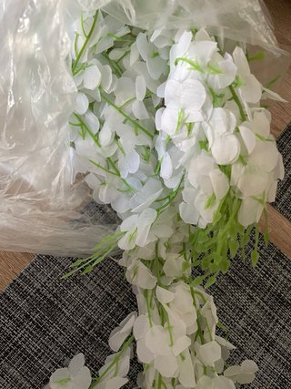 Lote flores y plantas decorativas artificiales