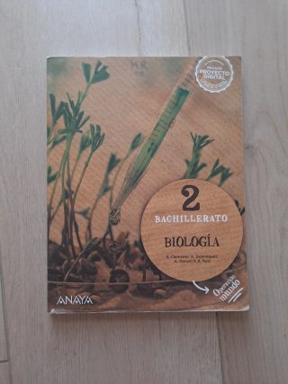 Libro biologia 2 bach Anaya IBAN 9788414329771