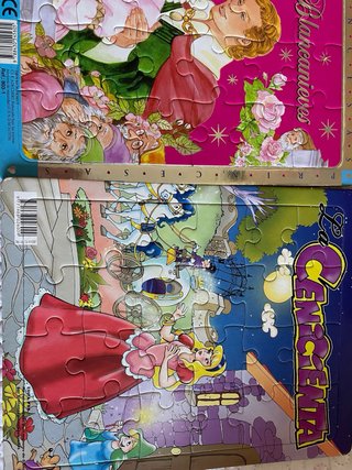 Puzzles La Cenicienta y blancanieves para niños