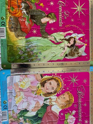 Puzzles La Cenicienta y blancanieves para niños