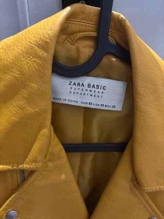 Chaqueta Zara Amarilla Talla XS