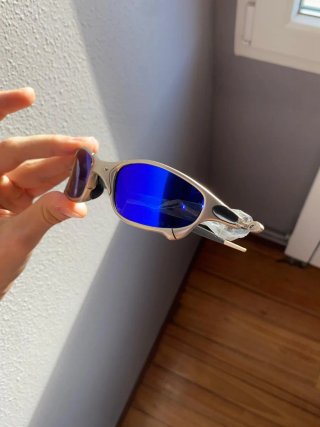Oakley Juliet metalicas polarizadas Plata x Azul