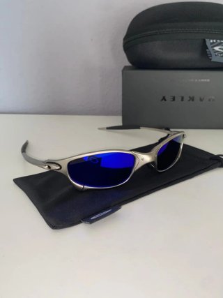 Oakley Juliet metalicas polarizadas Plata x Azul