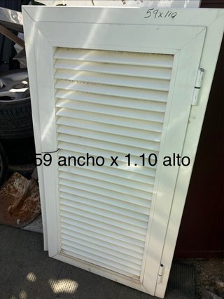 Persiana aluminio blanca 59x110