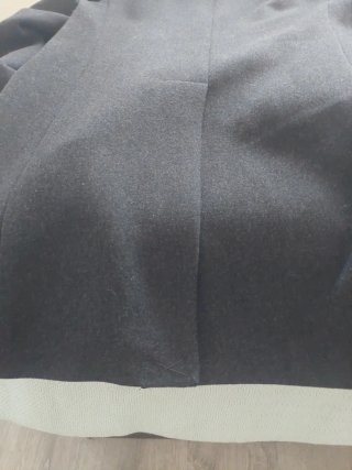 Abrigo Mango gris talla S
