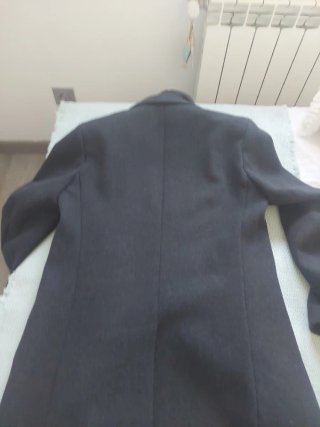 Abrigo Mango gris talla S