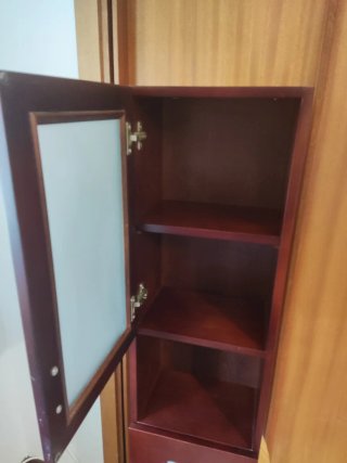 Mueble Auxiliar de pared Madera Cristal