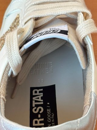 Golden Goose GGDB Super-Star bianche glitter