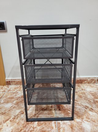Cajonera Metálica Negra