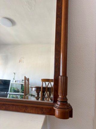 Espejo antiguo madera maciza