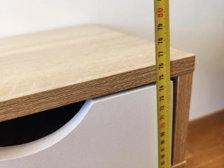 Escritorio Nórdico 120cm 2 Cajones Madera Blanca