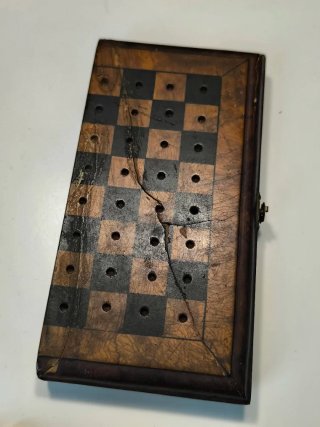 Ajedrez de Viaje Antiguo de Clavija (Siglo XIX/XX)