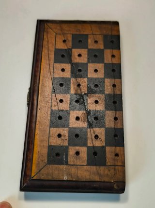 Ajedrez de Viaje Antiguo de Clavija (Siglo XIX/XX)