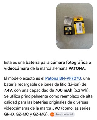 Batería Patona BN-VF707U Ion-Litio