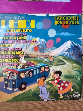 Lote Vinilos Infantiles Heidi Cuentos Canciones
