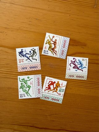 Serie Sellos URSS 1979 Olimpiadas Moscú 1980
