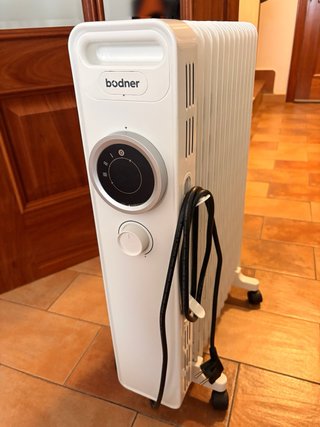 Radiador de aceite Bodner 2500w blanco