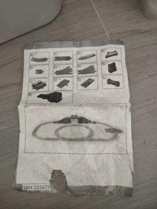 Juego de vías de tren de madera