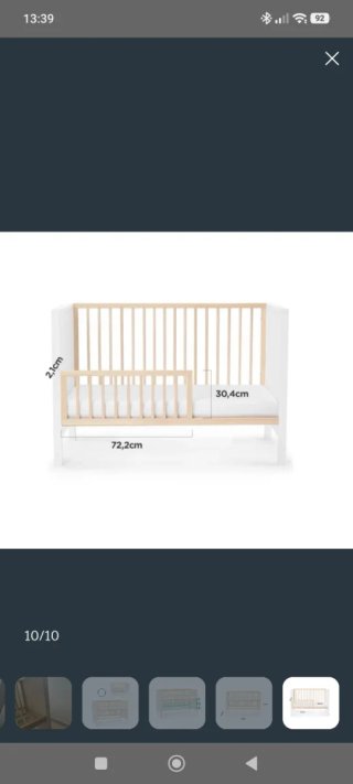 Cuna Kinderkraft Mia evolutiva