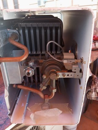 Calentador de gas butano