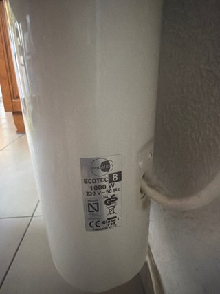 Radiador eléctrico beige/blanco