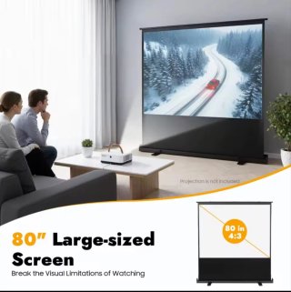 Pantalla de proyección de suelo 80 Pulgadas