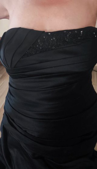 Vestido de fiesta largo negro