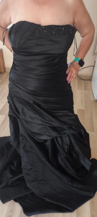 Vestido de fiesta largo negro