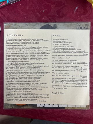 Disco Vinilo Joan Manuel Serrat 1967