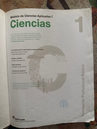 Ciencias 1 FPB, Formación Profesional Básica