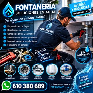 Servicios de fontanería y desatascos