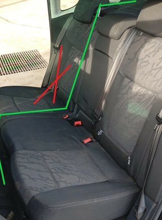 Peugeot asiento tras izq 3008 sport pack 481408
